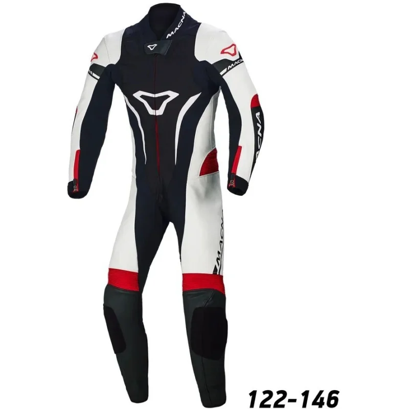 Tuta Moto Intera Macna Junior Nero Bianco Rosso Vendita Finale