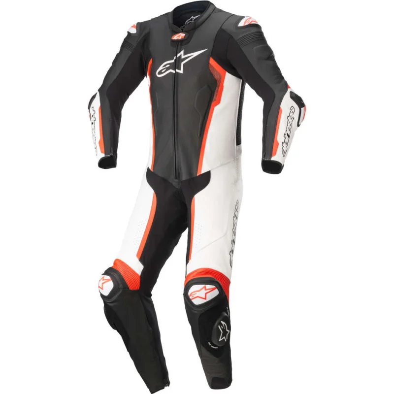 Tuta Moto Intera Racing Professional Alpinestars MISSILE V2 1pc Nero Bianco Rosso Fluo Spedizione Espresso