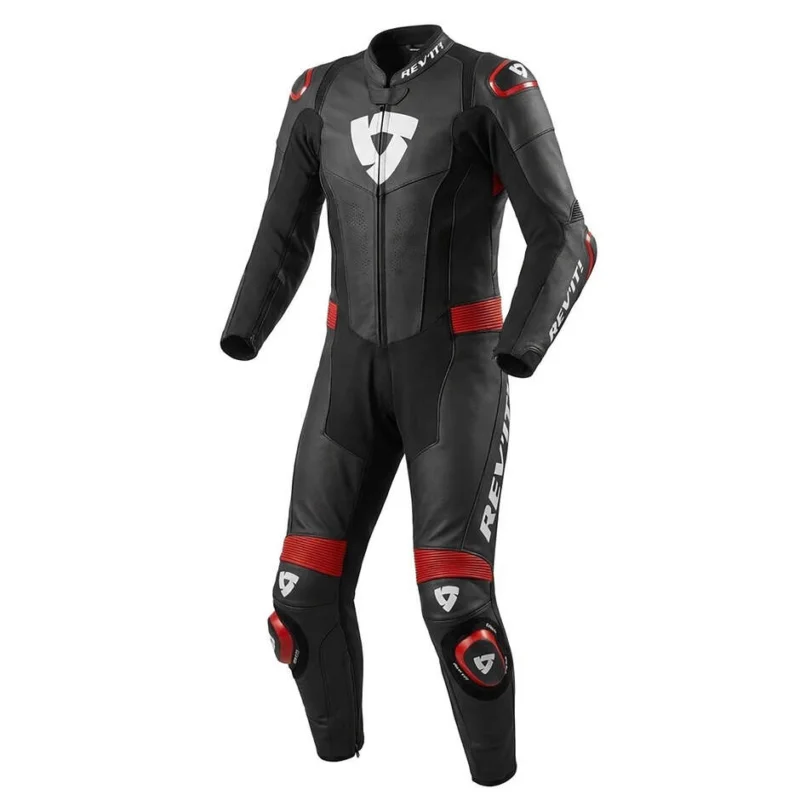 Soddisfatti O Rimborsati Tuta Moto Intera Rev'it FIGHTER nero Rosso