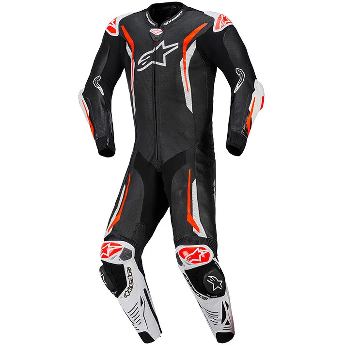 Tuta Moto Professionale Alpinestars GP Tech V5 Nero Bianco Rosso Occasione Imperdibile