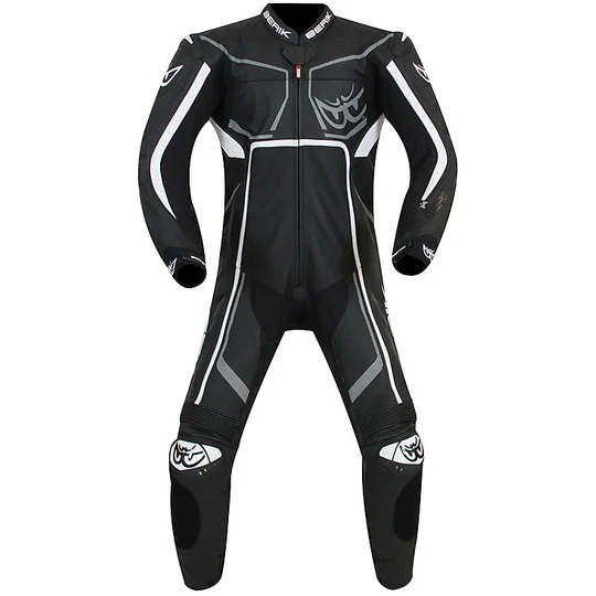 Pagamento Sicuro Tuta Moto Professionale In Pelle Berik 2.0 GP PRO Intera Ls1 Ls1-8369B BK Nero Bianco
