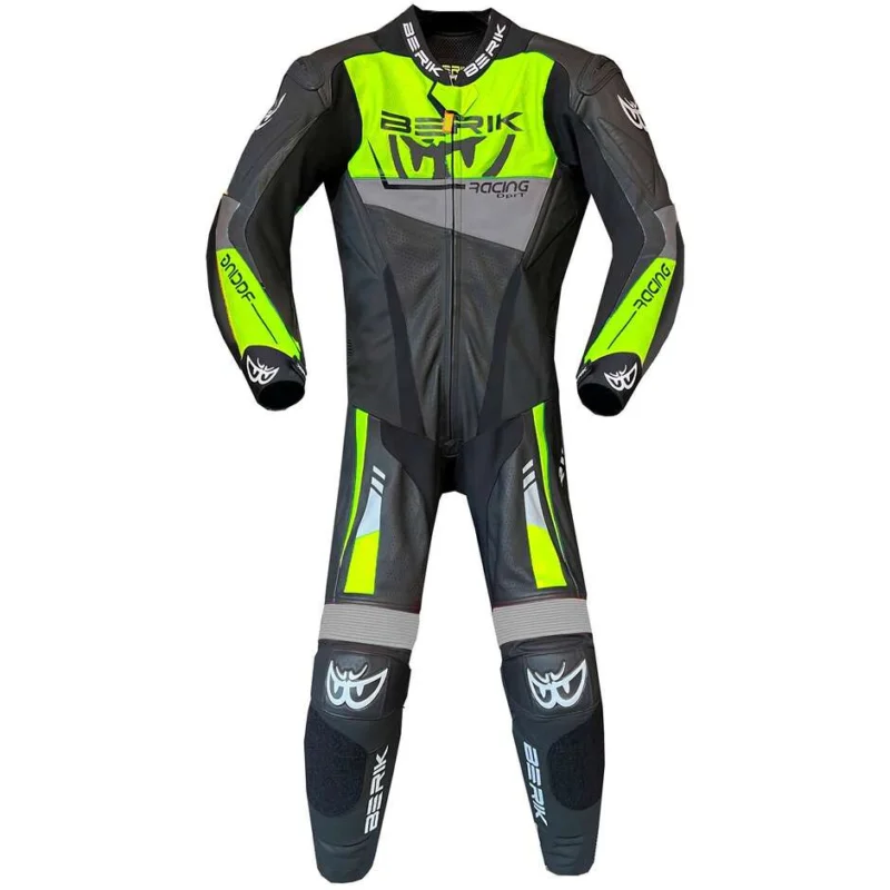 Più Venduto Tuta Moto Professionale In Pelle Berik 2.0 LS1-251390 Nero Giallo