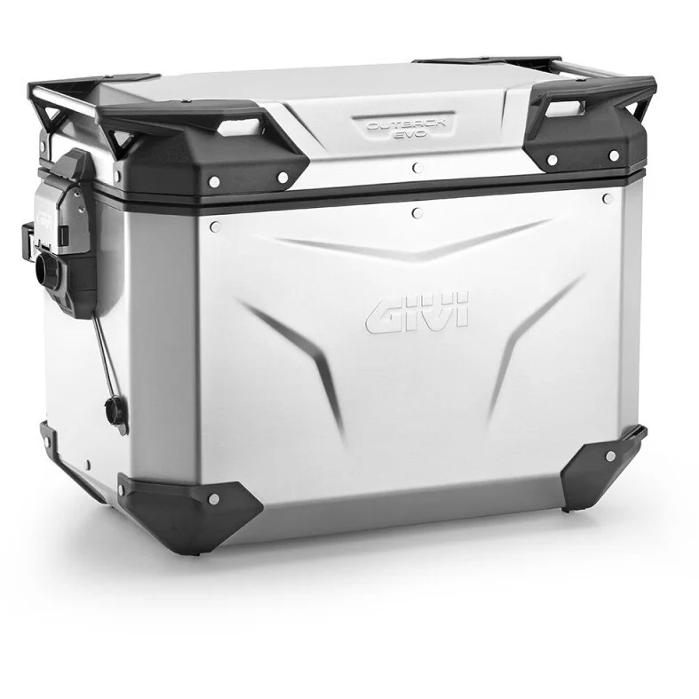 Valigia Laterale Destra Givi OBKEV44 TREKKER OUTBACK EVO SMART Security Lock Alluminio Naturale- Monokey Cam-Side Promo Stagionale