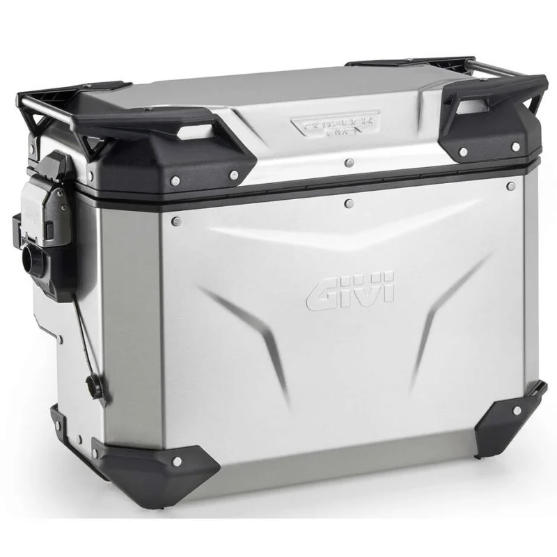 Prezzo Scontato Valigia Laterale Destra Givi OBKEVS40 TREKKER OUTBACK EVO SMART SCANTONATA Alluminio Naturale - Monokey Cam-Side