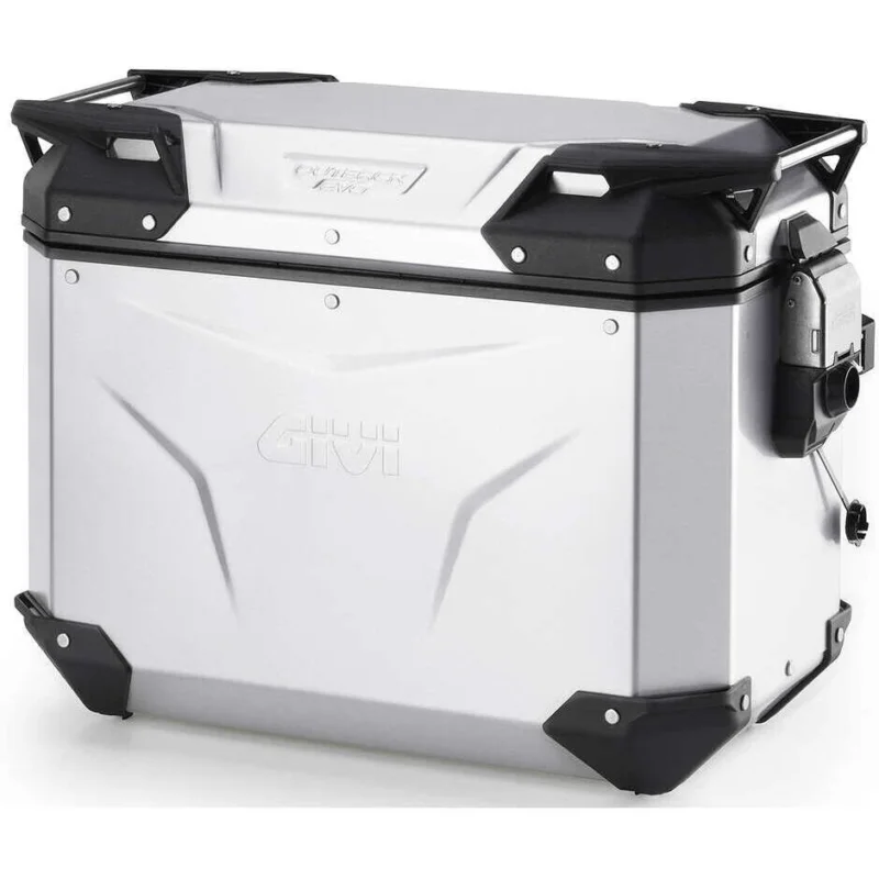 Valigia Laterale Sinistra Givi OBKEV44 TREKKER OUTBACK EVO SMART Security Lock Alluminio Naturale - Monokey Cam-Side Economico