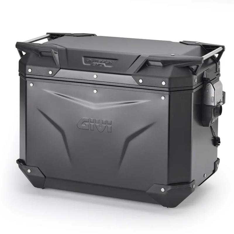 Valigia Laterale Sinistra Givi OBKEV48 TREKKER OUTBACK EVO SMART Security Lock Alluminio Nero - Monokey Cam-Side Solo Oggi