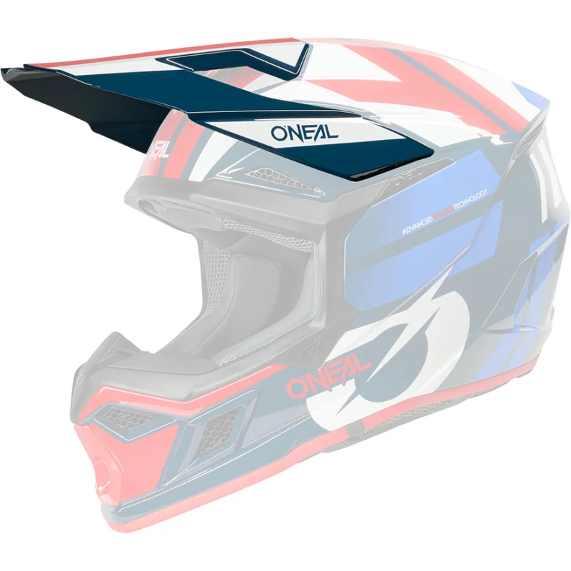 Visiera O'NEAL 3SRS Per Casco RIDE Blu Bianco Rosso Compra Adesso