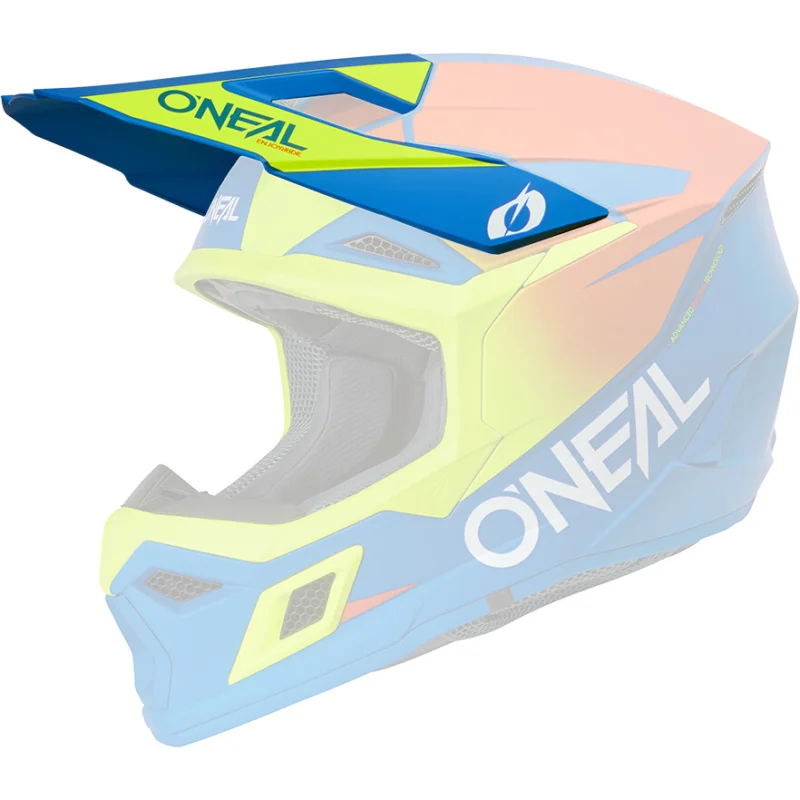 Popolare Visiera O'NEAL 3SRS Per Casco SOLID Blu Arancio Giallo Fluo