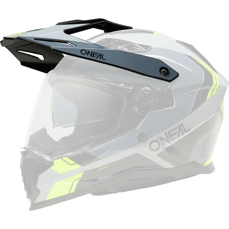 Esclusivo Visiera O'NEAL D-SRS NOMAD Nero Grigio Giallo Fluo
