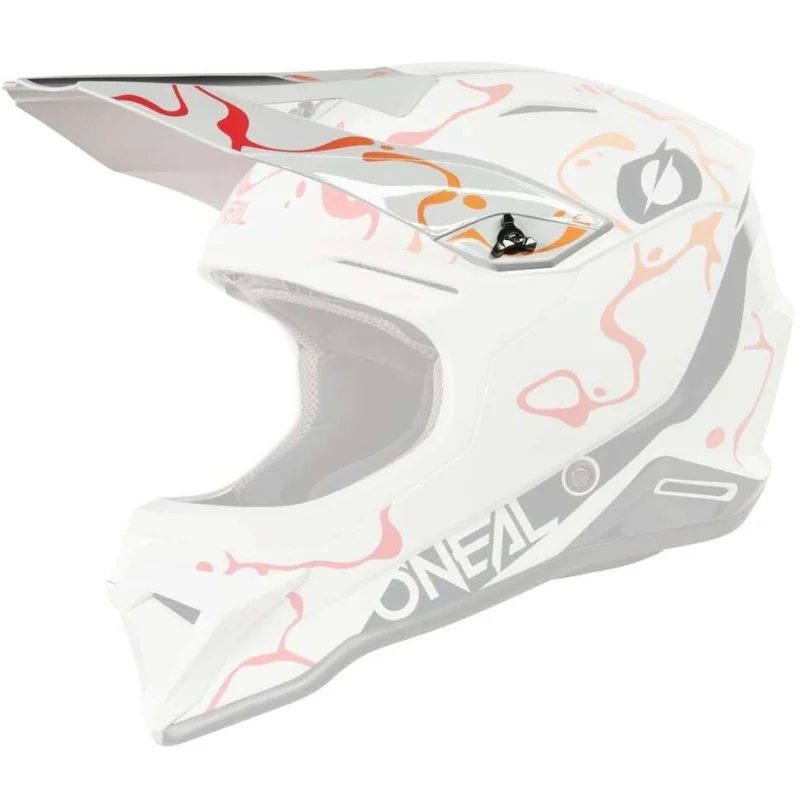 Non Perdere Visiera O'NEAL Per Casco 1SRS SPLASH Bianco Arancio