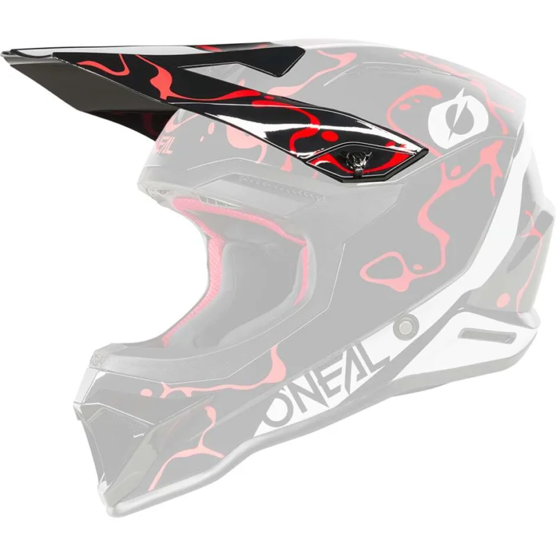 Visiera O'NEAL Per Casco 1SRS SPLASH Nero Rosso Direttamente Dal Produttore