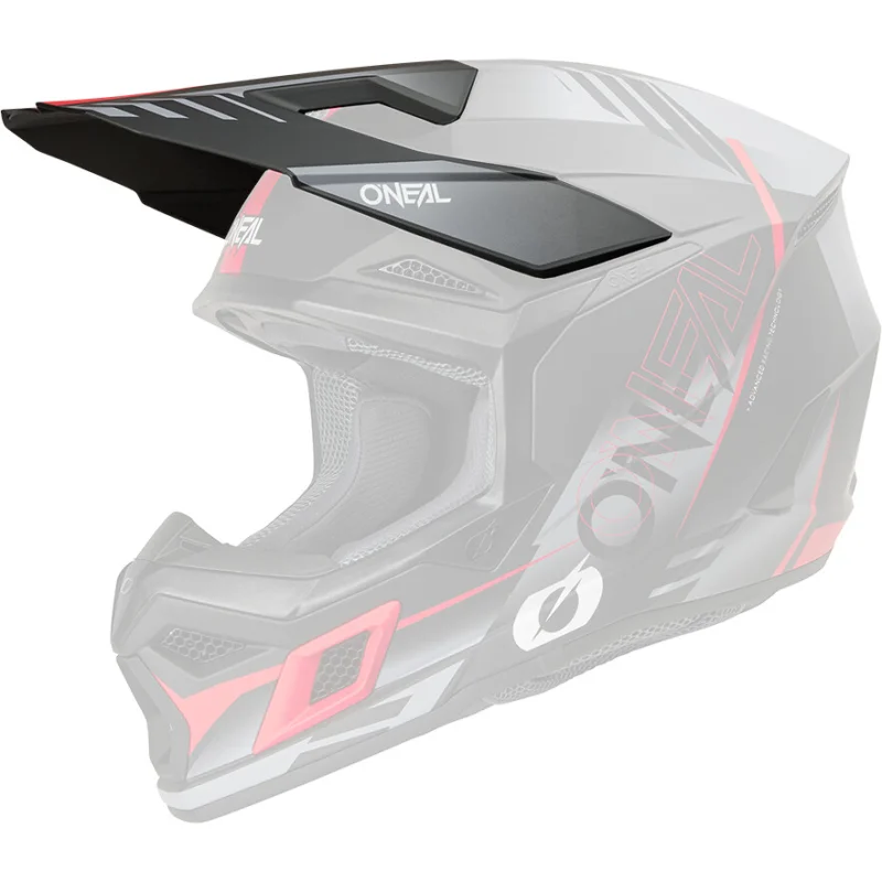 Visiera O'NEAL Per Casco 3SRS HAZE Nero Grigio Rosso Promozione Esclusiva