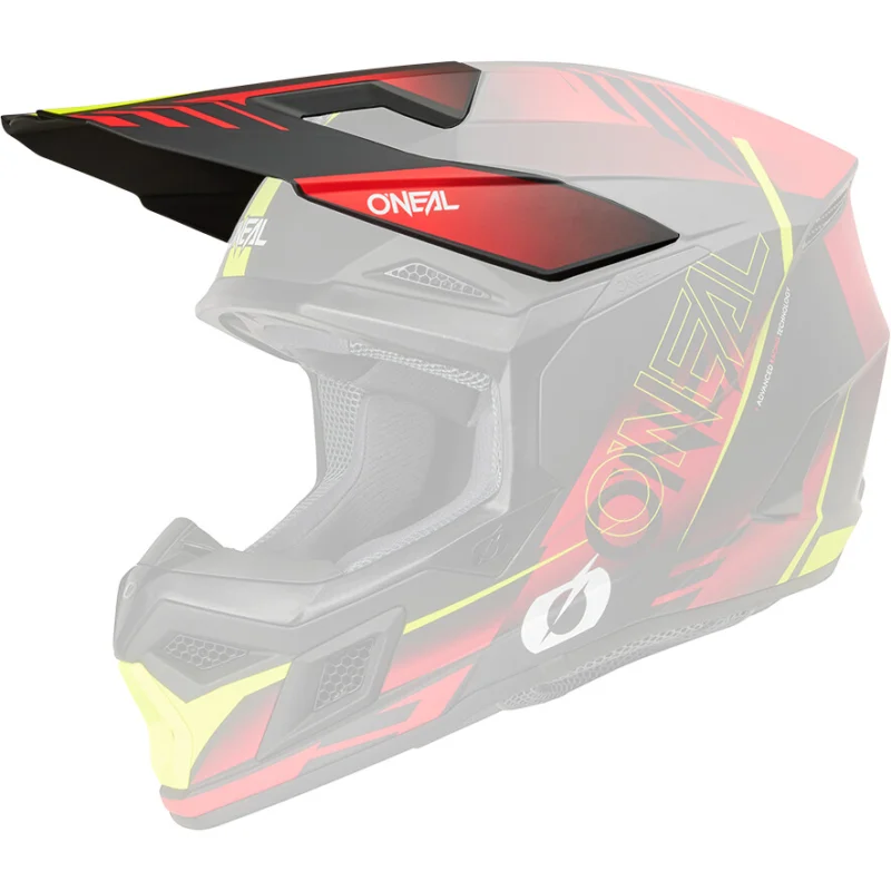 Visiera O'NEAL Per Casco 3SRS HAZE Nero Rosso Giallo Fluo Ordina Subito