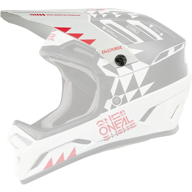 Reso Gratuito Visiera O'NEAL Per Casco BACKFLIP KNOX Bianco Nero