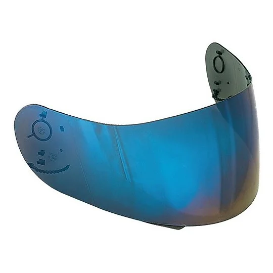 Visiera Per Caschi AGV Modello Street 8 Iride Blu Antigraffio Promozione Esclusiva
