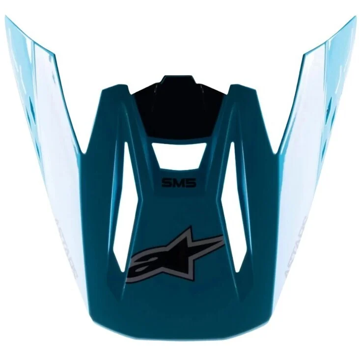 Visiera Per Casco Alpinestars S-M5 Speed Azzurro Nero Promozione