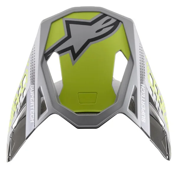 Visiera per Casco Alpinestars Supertech M8 Triple Argento Nero Giallo Fluo M&G Prezzo Di Fabbrica