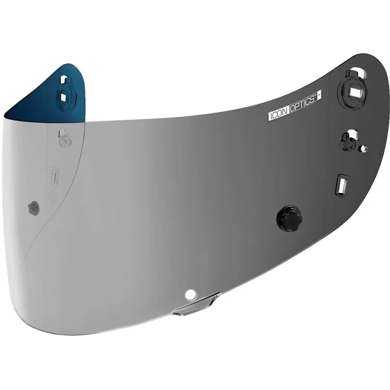 Spedizione Espresso Visiera Specchio Silver Predisposta per Tear Off per Casco Icon AIRFRAME PRO; AIRMADA; AIRFORM 22.06