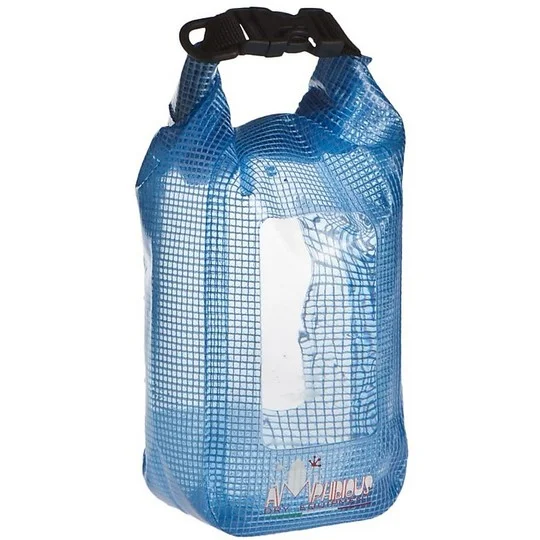Nuovo Arrivo Zaino Contenitore Stagno UltrapiattoAmphibious Mini Window Clear Blu 1,5lt