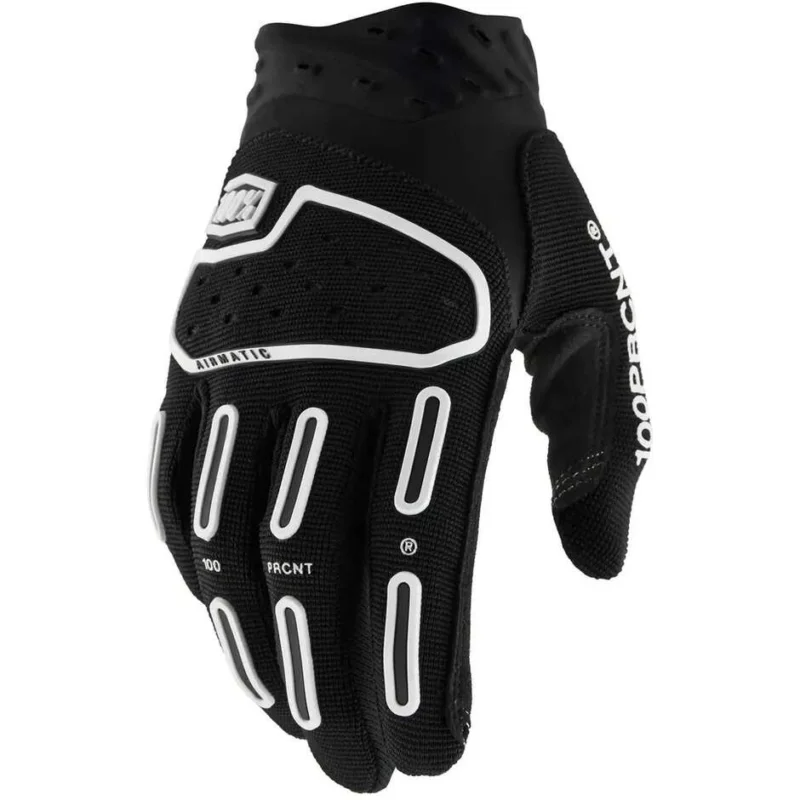 100% AIRMATIC 2 Black Cross Enduro Motorcycle Gloves Nuova Collezione