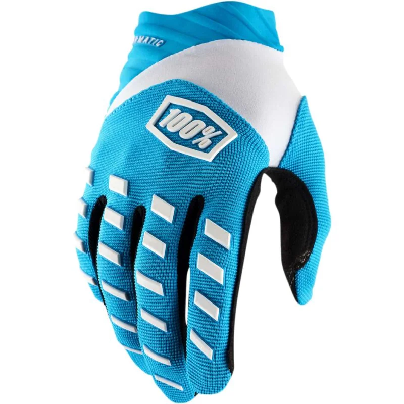 100% AIRMATIC Blue White Moto Cross Enduro MTB Gloves Prezzo Ridotto