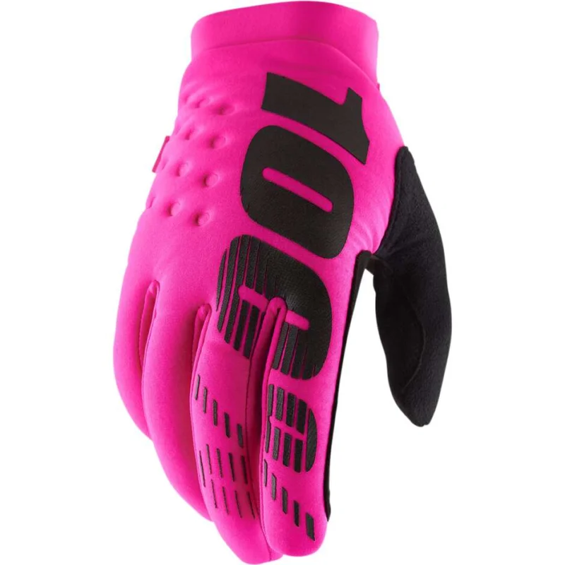 100% BRISKER Pink Black Motorcycle Cross Enduro MTB Gloves Compra Oggi Stesso
