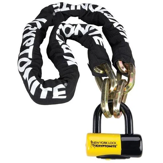 100cm FAHGETTABOUDIT Kryptonite Anti-theft Motorcycle Chain With Padlock Super Prezzo