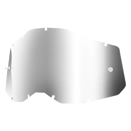 100% Silver Mirror Lens for Accuri 2 / Racecraft 2 / Strata 2 Goggles Compra Adesso
