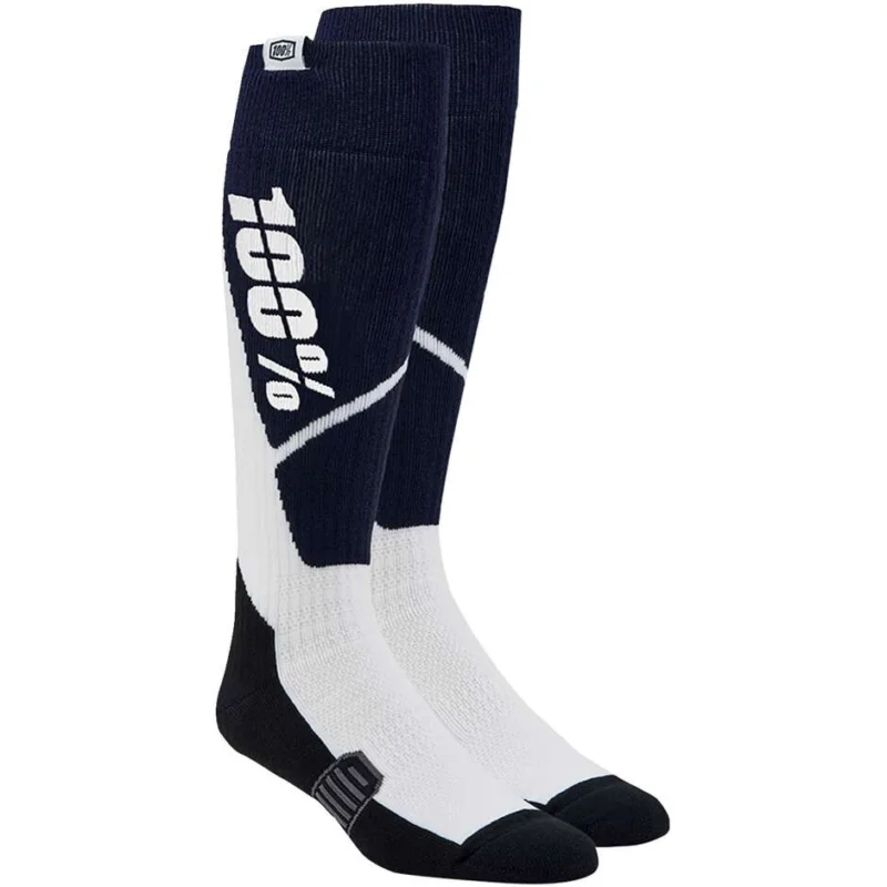 100% TORQUE COMFORT MX Cross Enduro Motorcycle Socks Navy White Compra Online