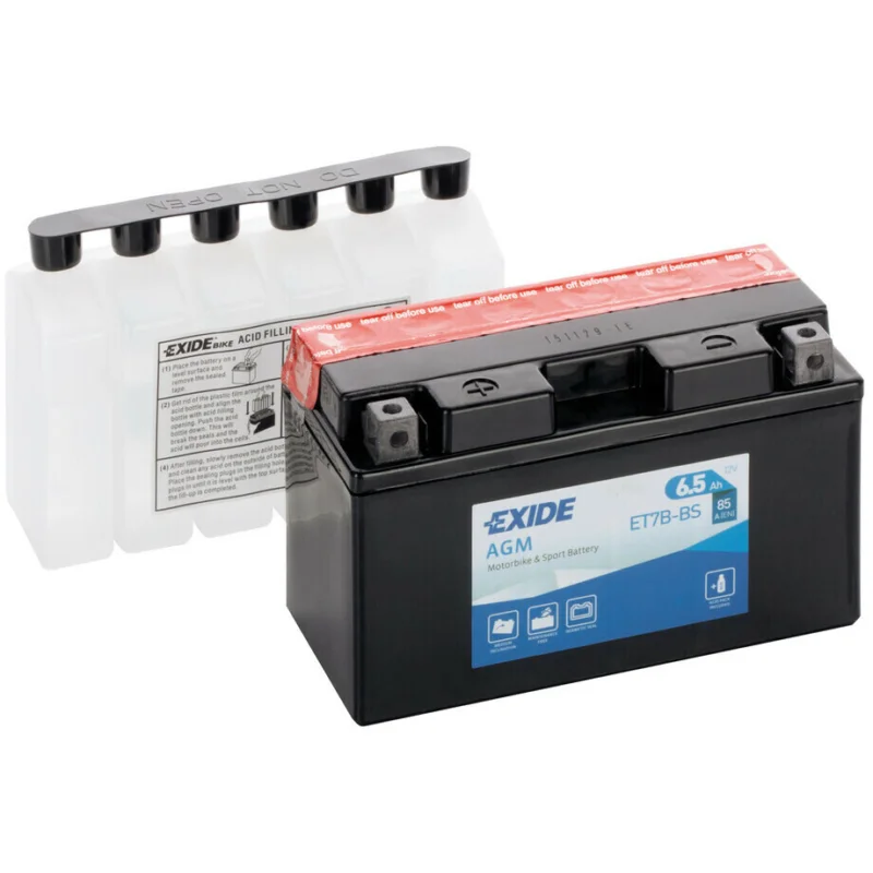 Affare 12V Motorcycle Battery - Exide Bike AGM - 6.5 Ah - 85 A