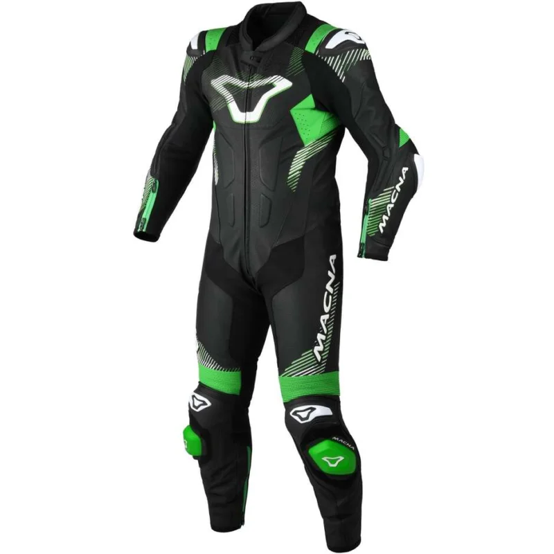 1pc Macna Armadyl Motorcycle Suit Black Green White Spedizione Espresso