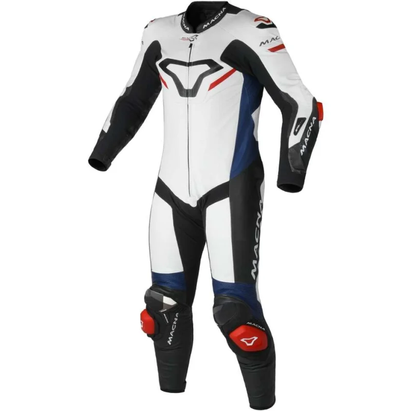 1pc Motorcycle Suit Macna MIZURO White Blue Prezzo Scontato