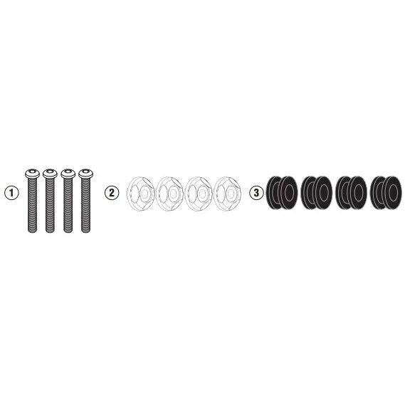 2153DT Givi D2153KIT fitting kit For YAMAHA N-Max 125-155 (21 > 24) Compra Oggi Stesso