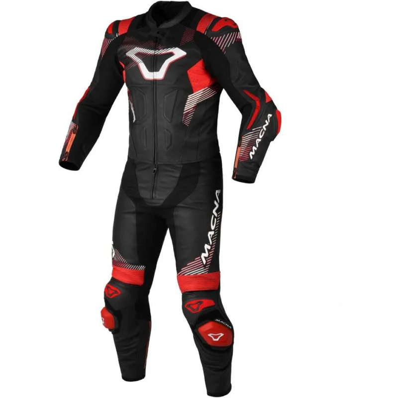 Promo Stagionale 2pc Motorcycle Suit Macna Armadyl Black Red White