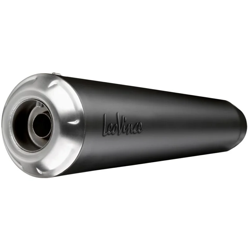 Pagamento Sicuro 2 Slip-On Exhaust Leovince 15007BU CLASSIC RACER BLACK EDITION Specific For ROYAL ENFIELD ContinentalGT650 - Interceptor650 (19-24)
