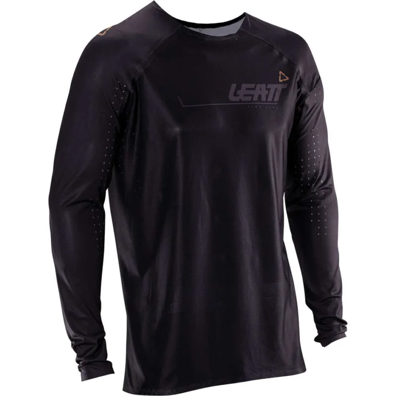 5.5 Ultraweld V26 Leatt Black Motorcycle Jersey Professionale
