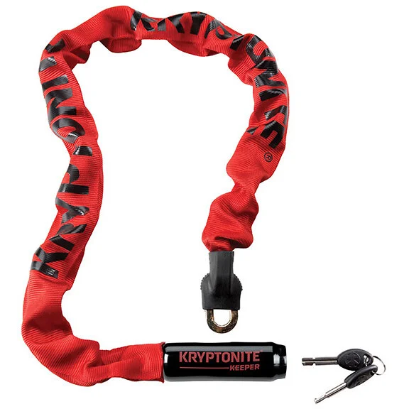 Promozione Esclusiva 85 cm Kryptonite KEEPER 785 Motorcycle Chain With Integrated Red Padlock