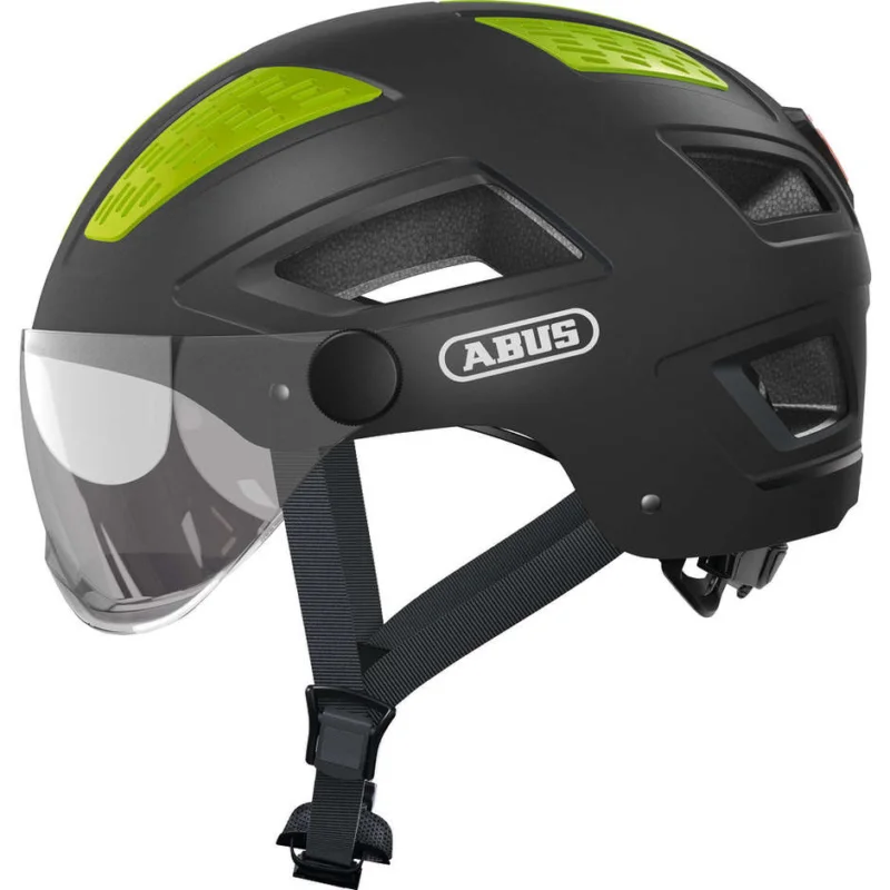 Abus Hyban 2.0 Ace Bike Helmet With Titanium Visor And Led Prezzo Conveniente