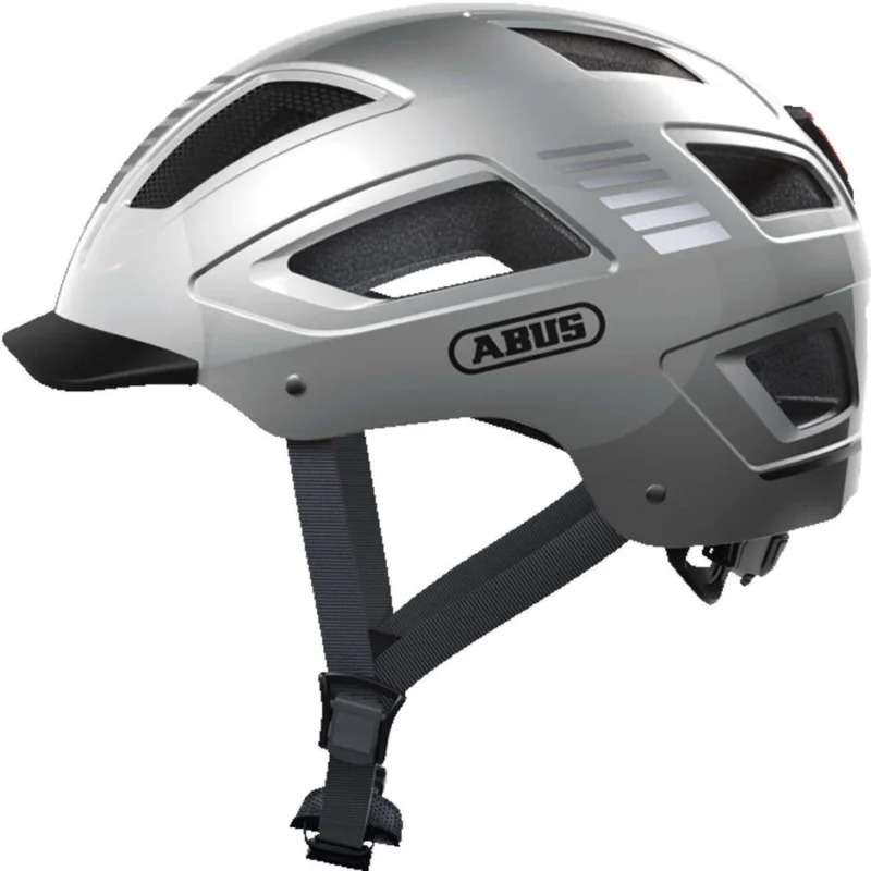 Ultimissimo Modello Abus Hyban 2.0 Urban Bike Helmet With Silver Led
