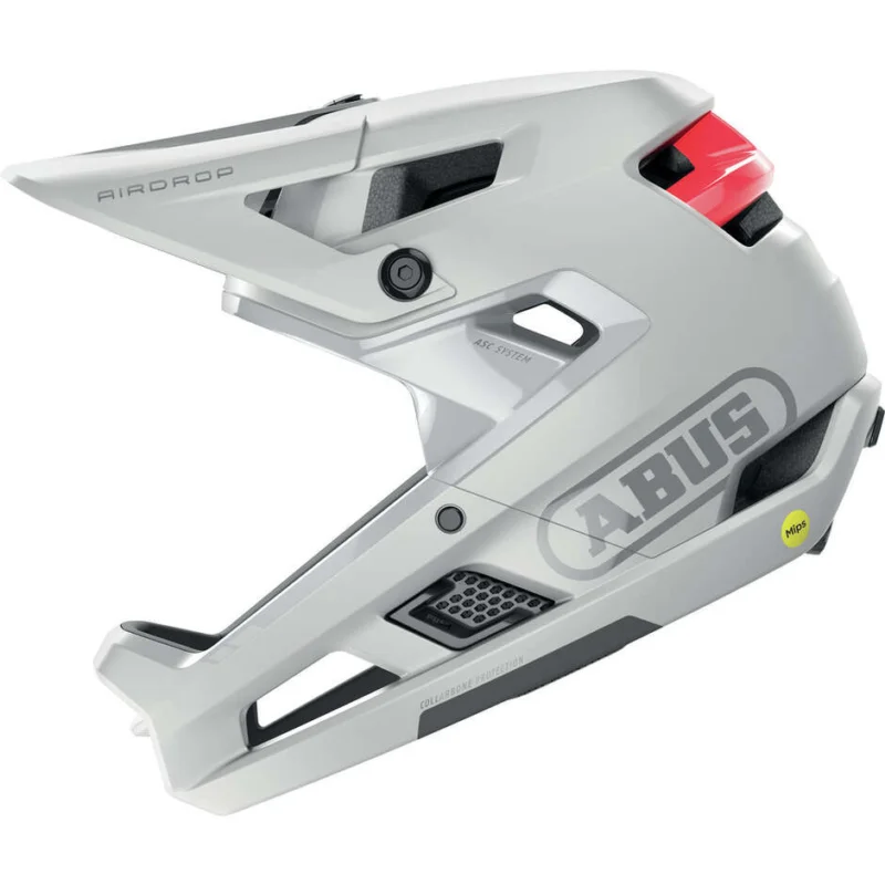 Abus MTB AIRDROP MIPS Polar White Bike Helmet Spedizione Gratuita