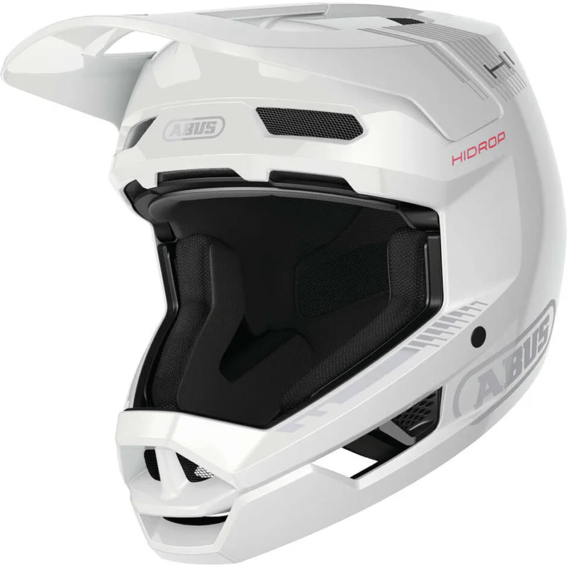 Abus MTB Full Face Bike Helmet HIDROP Shiny White Ultimissimo Modello