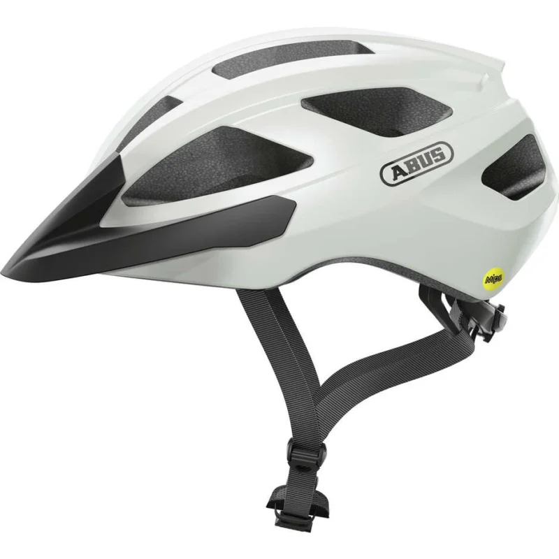 Abus Road Bike Helmet MACATOR MIPS Pearl White Vendita Finale