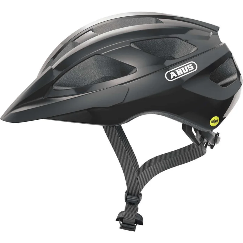 Abus Road Bike Helmet MACATOR MIPS Shiny Black Esclusivo