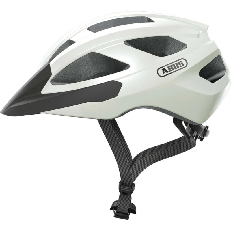 Abus Road Bike Helmet MACATOR Pearl White Prezzo Ridotto