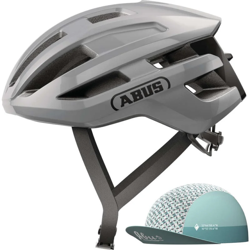Reso Gratuito Abus Road Bike Helmet POWERDOME ACE Race Grey