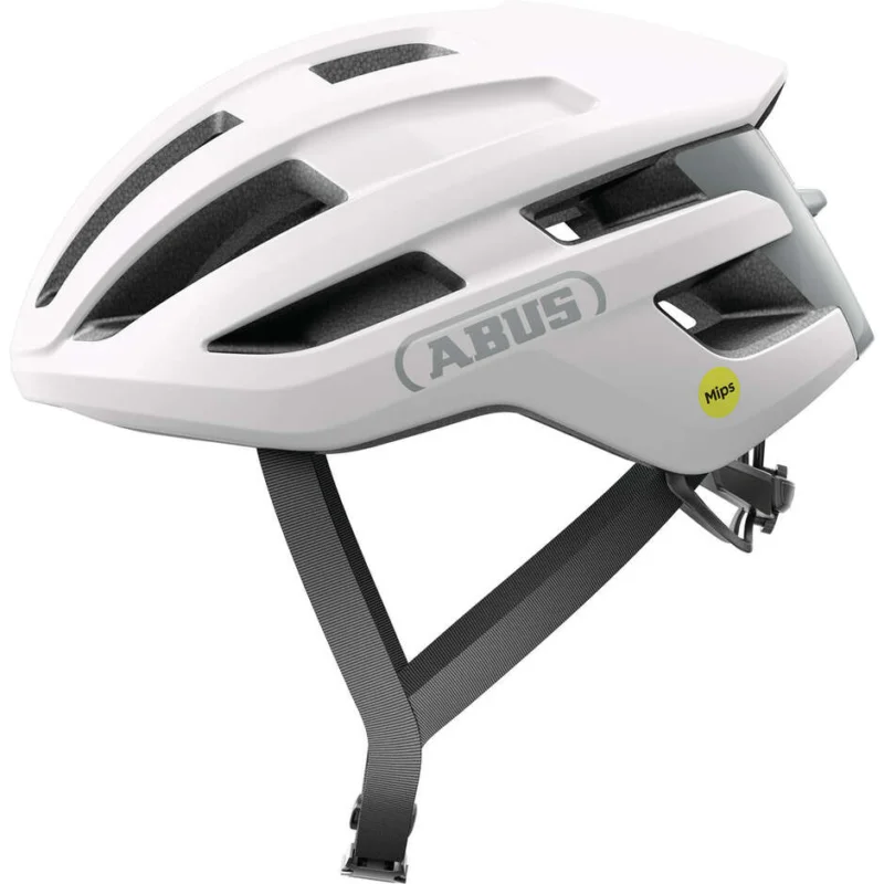 Prezzo Basso Abus Road Bike Helmet POWERDOME MIPS Polar White