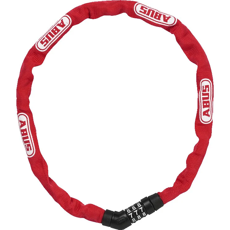 Abus STEEL-O-CHAIN Anti-theft Bike Chain 4804C/75 Red Offerta