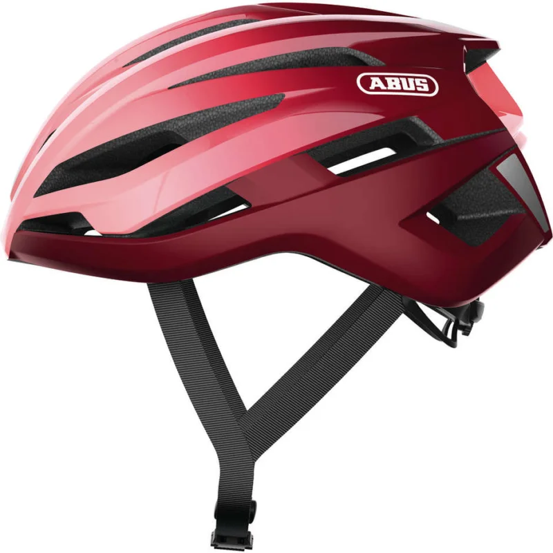 Super Prezzo Abus Strada Storm Chaser Bicycle Helmet Red Bordeaux