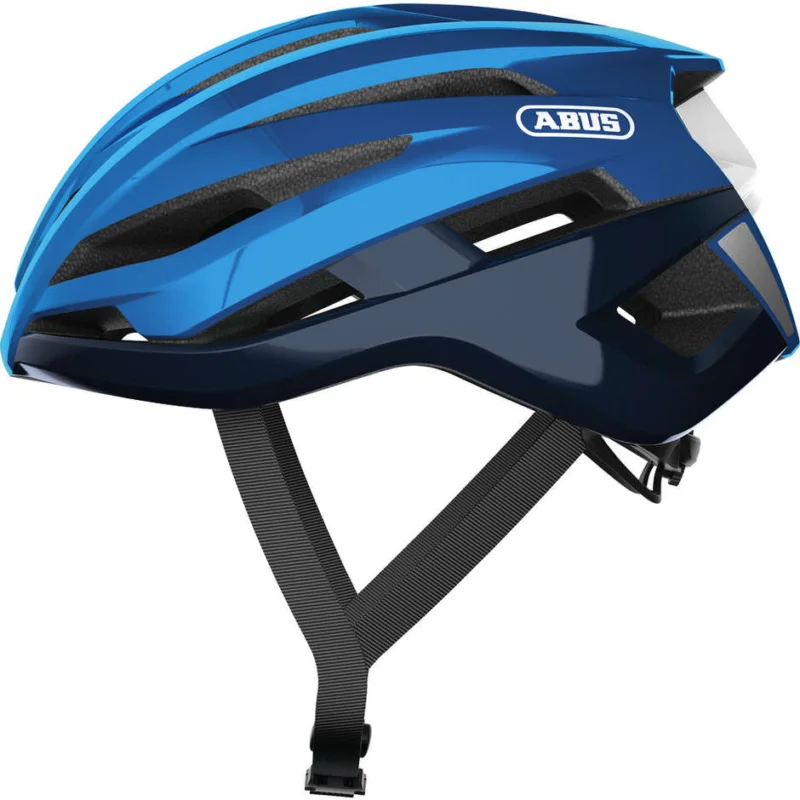 Abus Strada Storm Chaser Bike Helmet Chrome Blue Ultima Occasione