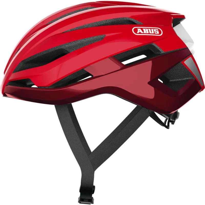 Ultime Pezzi Abus Strada Storm Chaser Blaze Bicycle Helmet Red